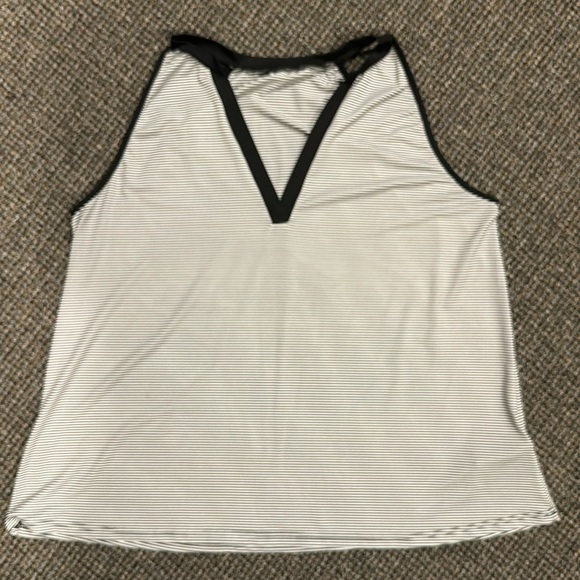 SHEIN Curve Size 2X Black and White Stripe Tank New Without tags - Picture 1 of 5